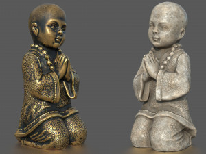 CHILD BUDDHA STATUE 3D मॉडल