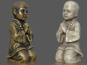 PATUNG BUDDHA ANAK Model 3D