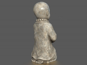 CHILD BUDDHA STATUE 3D 모델