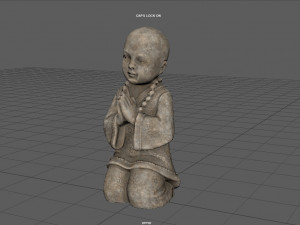 CHILD BUDDHA STATUE 3D 모델