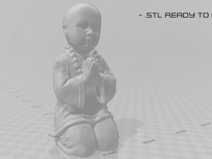 CHILD BUDDHA STATUE 3D 모델
