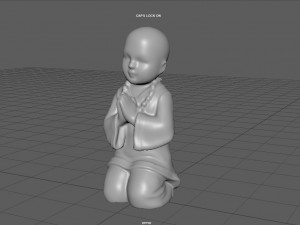 CHILD BUDDHA STATUE 3D 모델