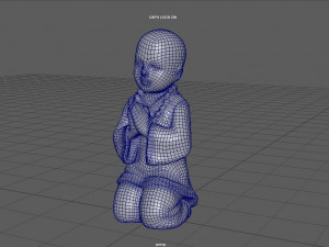 CHILD BUDDHA STATUE 3D 모델