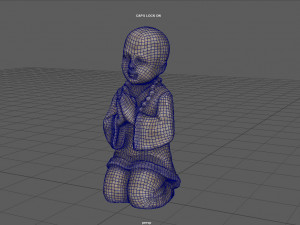CHILD BUDDHA STATUE 3D 모델