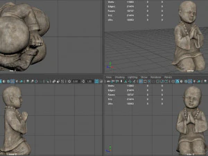 EST&Aacute;TUA DE BUDA DA CRIAN&Ccedil;A Modelo 3D