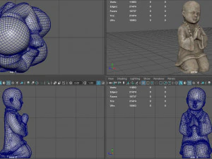 EST&Aacute;TUA DE BUDA DA CRIAN&Ccedil;A Modelo 3D