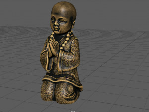 CHILD BUDDHA STATUE 3D 모델