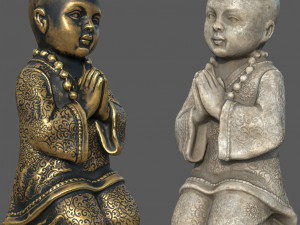 CHILD BUDDHA STATUE 3D 모델