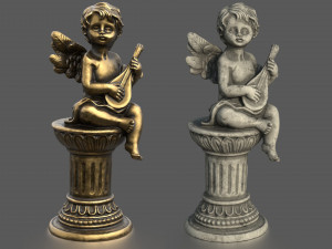 ANGEL WITH GUITAR 3D Model