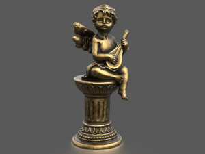 ANGEL WITH GUITAR 3D Model