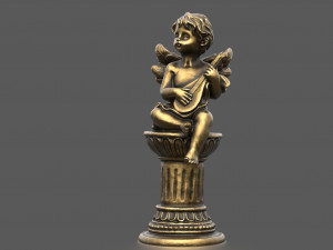 ANGEL WITH GUITAR 3D Model