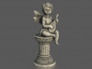 ANGEL WITH GUITAR 3D Model