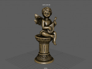 ANGEL WITH GUITAR 3D Model