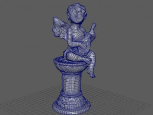 ANGEL WITH GUITAR 3D Model