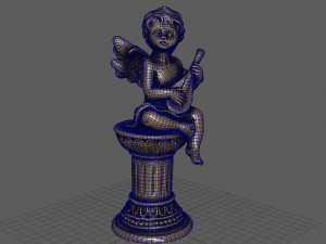 ANGEL WITH GUITAR 3D Model