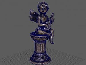 ANGEL WITH GUITAR 3D Model
