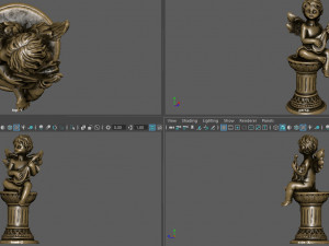 ANGEL WITH GUITAR 3D Model