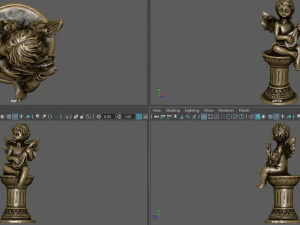 ANGEL WITH GUITAR 3D Model