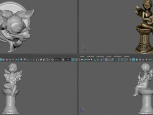 ANGEL WITH GUITAR 3D Model