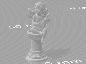 ANGEL WITH GUITAR 3D Model