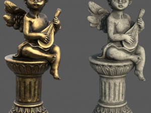 ANGEL WITH GUITAR 3D Model