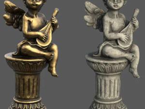 ANGEL WITH GUITAR 3D Model