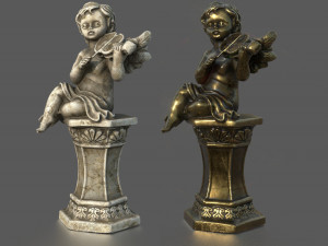 ANGEL WITH VIOLIN 3D Model