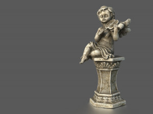 ANGEL WITH VIOLIN Modelo 3D