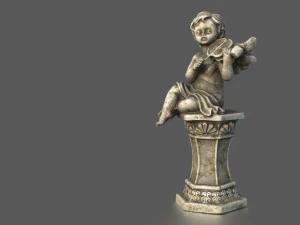 ANGEL WITH VIOLIN 3D Model