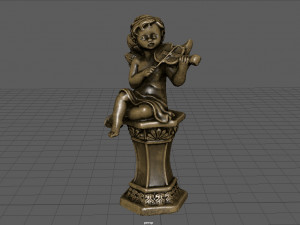 ANGEL WITH VIOLIN Modelo 3D