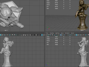 ANGEL WITH VIOLIN 3D Model