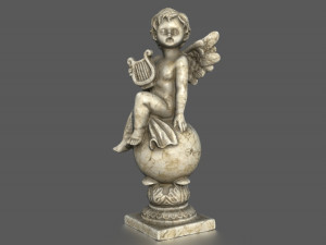 ANGEL WITH HARP 3D 模型