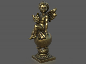 ANGEL WITH HARP 3D 模型