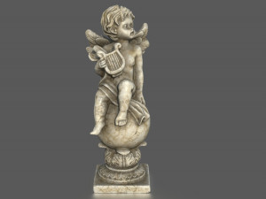 ANGEL WITH HARP 3D 模型