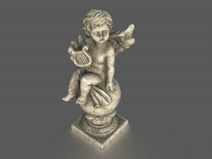 ANGEL WITH HARP 3D 模型
