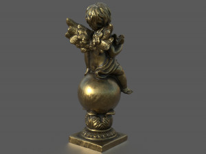 ANGEL WITH HARP 3D 模型