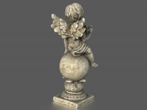 ANGEL WITH HARP 3D 模型