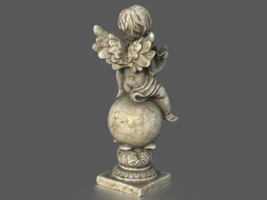 ANGELO CON ARPA Modello 3D