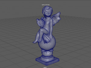 ANGEL WITH HARP 3D 模型
