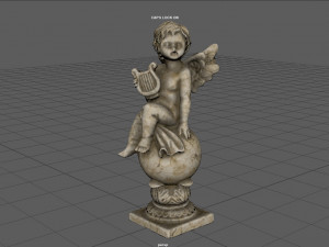 ANGEL WITH HARP 3D 模型