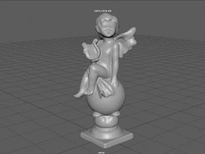 ANGELO CON ARPA Modello 3D