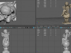 ANGEL WITH HARP 3D 模型