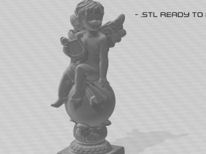 ANGEL WITH HARP 3D 模型