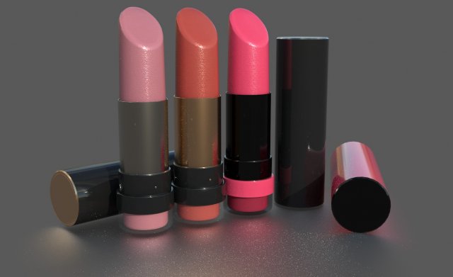 LIPSTICK 3D Модель .c4d .max .obj .3ds .fbx .stl .blend 