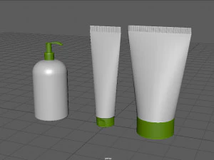 Lattine per cosmetici Modello 3D