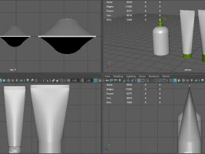 Lattine per cosmetici Modello 3D