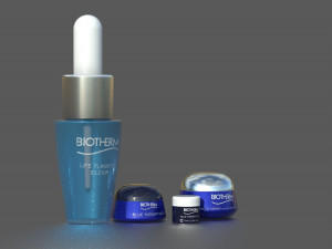 Blue Therapy Cream Model 3D