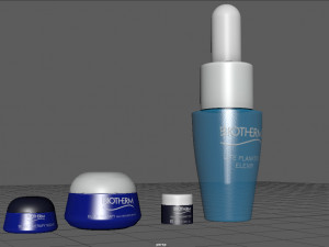 Blue Therapy Cream Model 3D