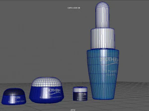 Blue Therapy Cream 3D Model