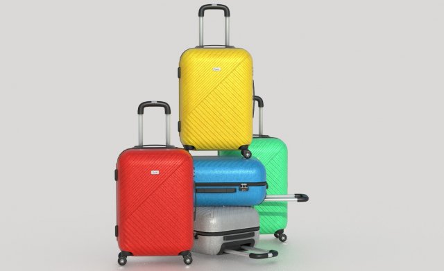 SUITCASE 2 3D Model .c4d .max .obj .3ds .fbx .stl .blend 